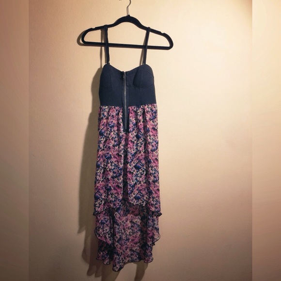 Material Girl floral high-low dress | barely worn - Picture 3 of 3